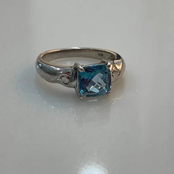 Vintage Solid Sterling Cocktail Ring (Size 5.75) - Picture 6 of 16